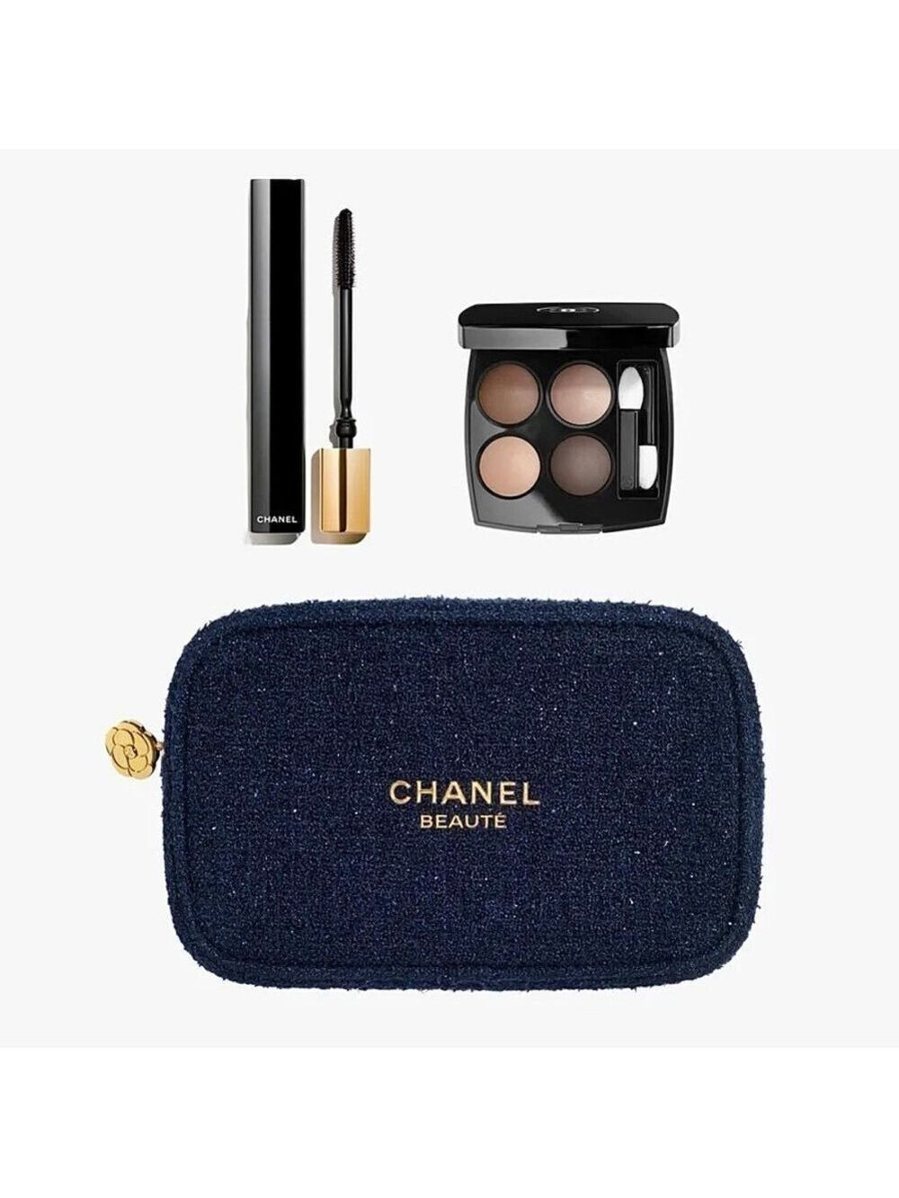 CHANEL Limited Edition Amplified Gaze Makeup Set & Pouch